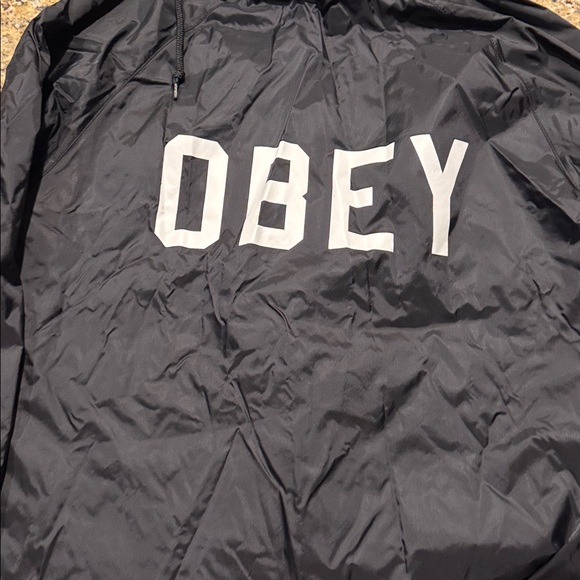 Obey Black Windbreaker Jacket - Picture 6 of 6